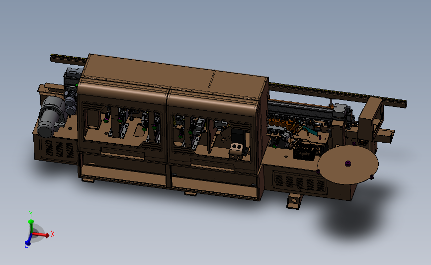 自动封边机3D模型图纸 Solidworks设计