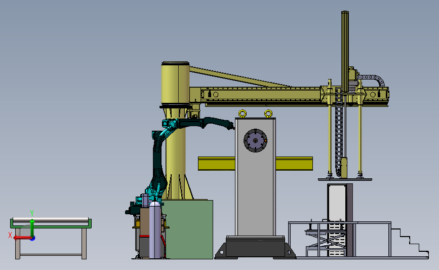 自动化焊接机械手工作站模拟