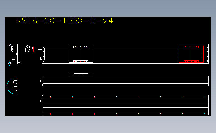 ROBOT 线性马达平台KS18-20-1000-C-M4