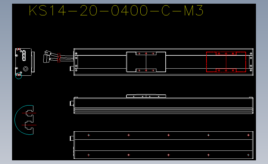 ROBOT 线性马达平台KS14-20-0400-C-M3