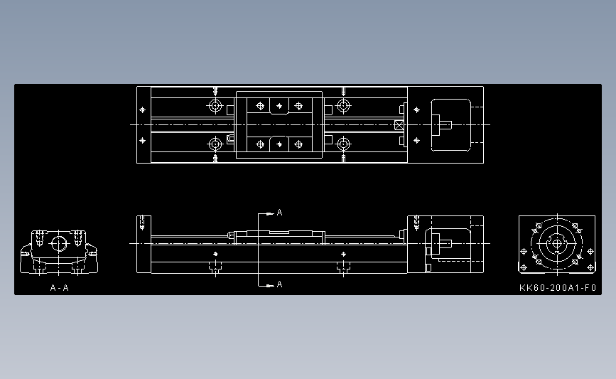 Robot 线性马达平台kk60 500s1 F0 Dwg Autocad 2000 模型图纸下载 懒石网