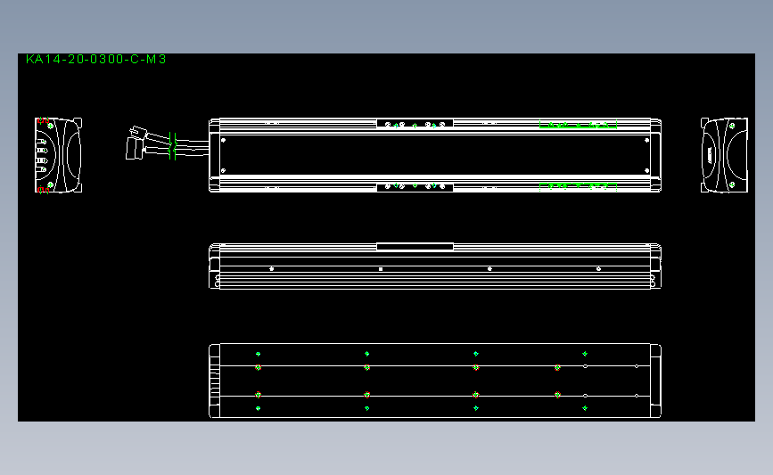 ROBOT 线性马达平台KA14-20-0300-C-M3