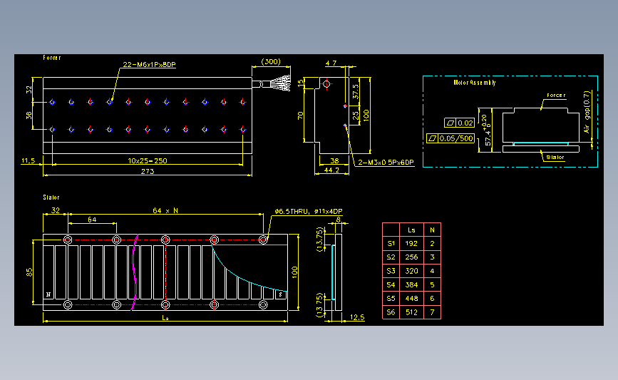 上银线性马达LMS37.dwg