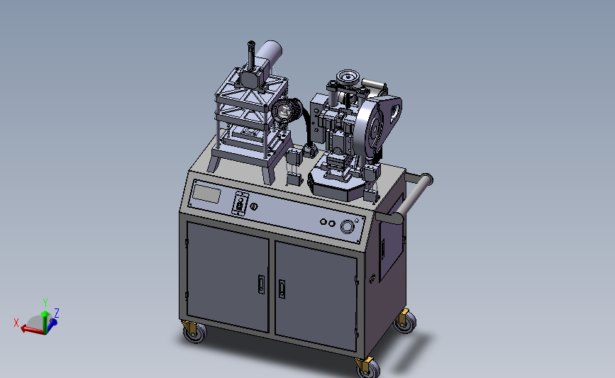 B17台式冲床工作台SolidWorks