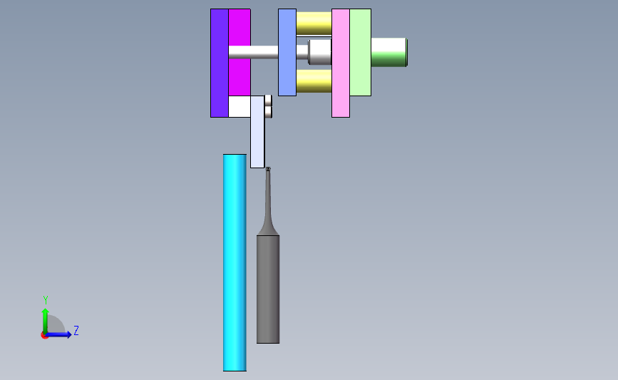 圆管压扁冲孔一次成型模具