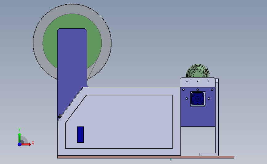 半自动贴标机 3d模型sw Solidworks 2014 模型图纸下载 懒石网