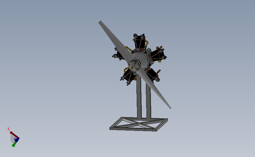 星型发动机5缸-cylinder-radial-engine--1.snapshot.18