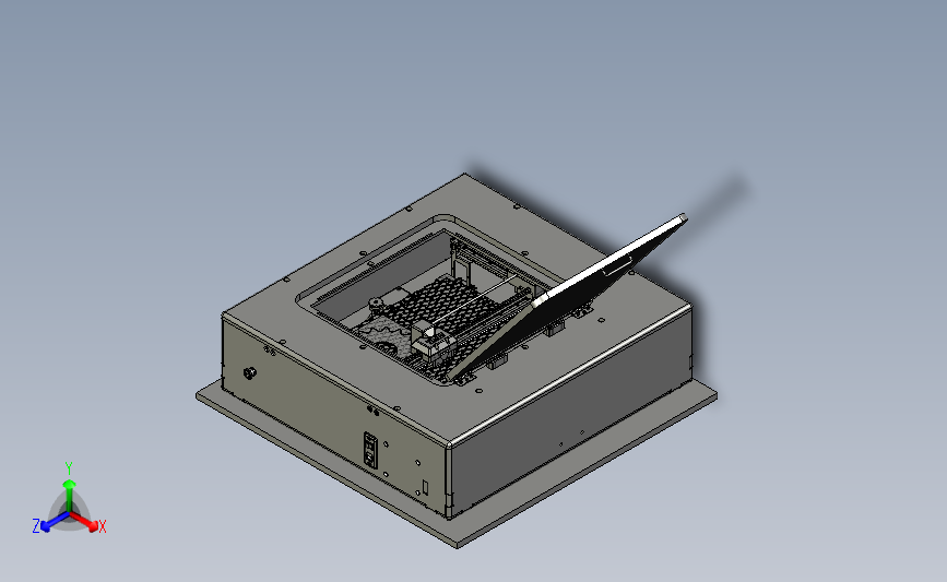 60W激光切割机3D模型图纸 STEP格式