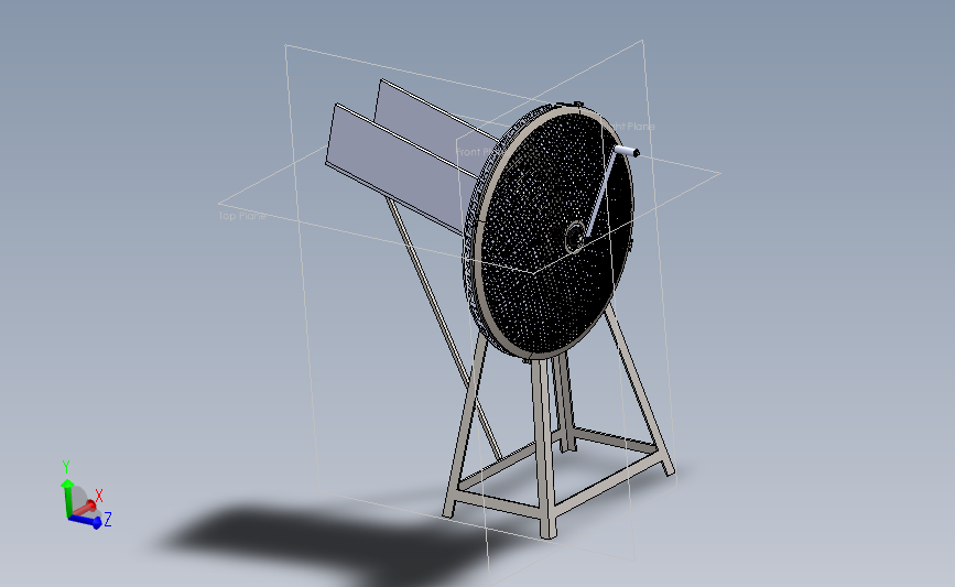 简易饲料切割机3D数模图纸 Solidworks设计