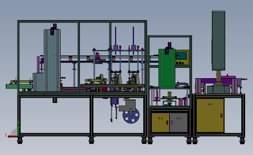 超音波焊接测漏自动化一体杯子生产线3d模型图纸 Solidworks设计 Solidworks 2012 模型图纸下载 懒石网