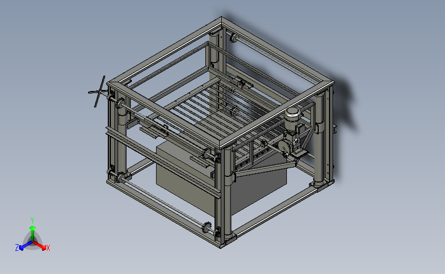 大型数控切割机床3D模型图纸 STEP格式