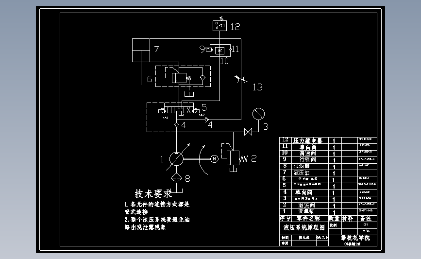 板料折弯机液压系统设计