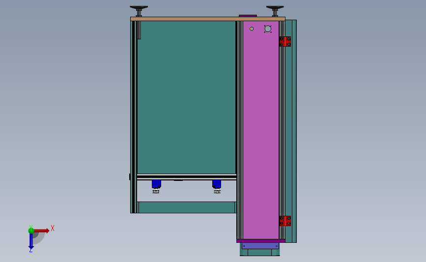 PCB板上板机接驳台 俯视图