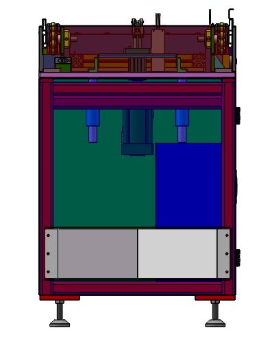 2.5倍速链滚轮十字传输机3D数模图纸 Solidworks设计 附x_t