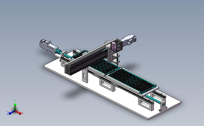 AS014-XD10检测设备装配体3D图纸 Solidworks设计 附x_t