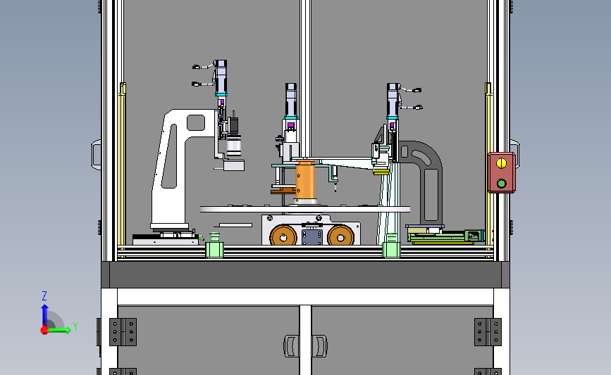 自动检测设备3D数模图纸 Solidworks设计 附x_t