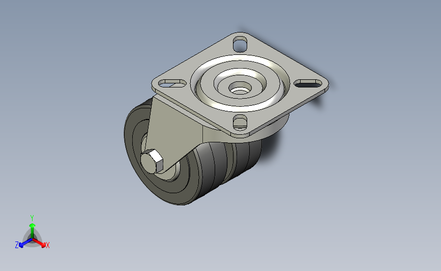 452002RE.C7-050-SBL-REC7SBLG通用型双轮并置脚轮，带钢板支架