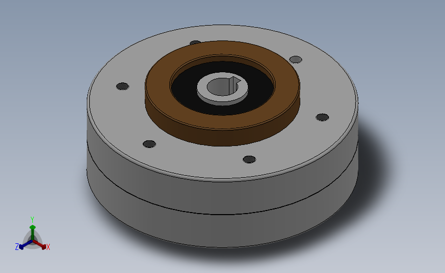 FZ-LK型（空心轴、止口支撑、立式）磁粉制动器[FZ2.5LK]