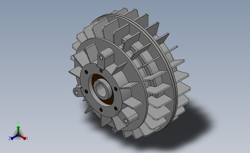 ZA-Y型空心轴、止口支撑、外壳旋转磁粉制动器[ZA12Y]