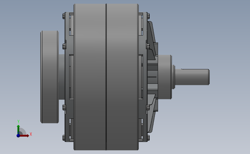 ZKB型单出轴、止口支撑、强制风冷磁粉制动器[ZKB25HBN]_SOLIDWORKS 2018_模型图纸下载 – 懒石网