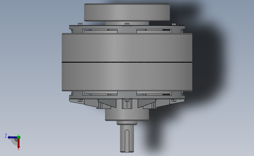 ZKB型单出轴、止口支撑、强制风冷磁粉制动器[ZKB200HBN]_SOLIDWORKS 2018_模型图纸下载 – 懒石网