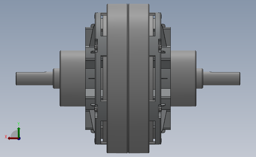 ZKB型双出轴、止口支撑、风扇冷却磁粉离合器[ZKB0.6AN]_SOLIDWORKS 2018_模型图纸下载 – 懒石网
