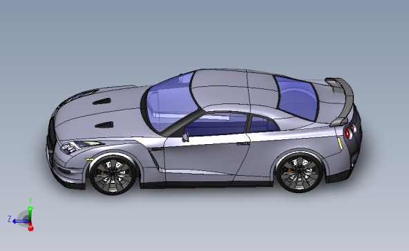 日产 GTR 汽车模型