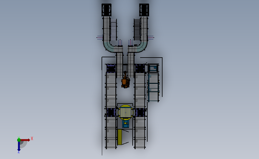 包装输送一体生产线 Solidworks 2012 模型图纸下载 懒石网