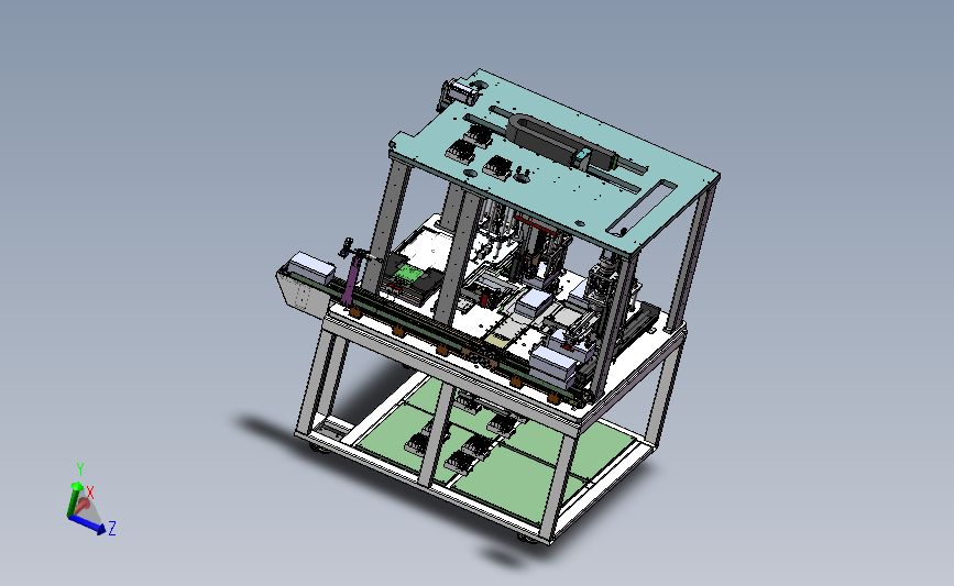 半自动包装机3D数模图纸 Solidworks设计