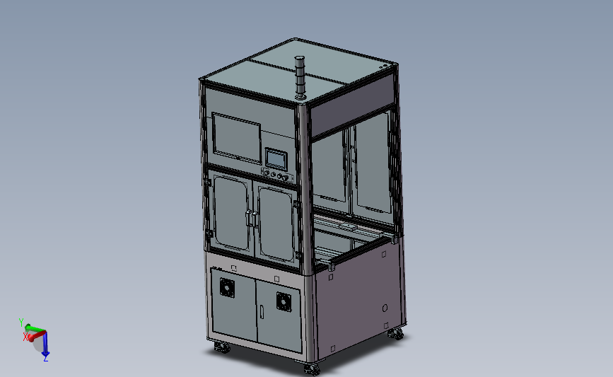 机架组件A三维数模图纸 Solidworks设计 附x_t