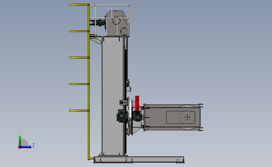 立式焊接翻转变位机3D模型图纸 Solidworks设计 附STEP