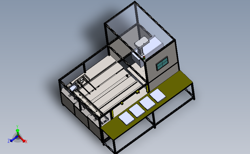 箱体轴承自动搬运压装机3D数模图纸 Solidworks设计 附STEP X_T