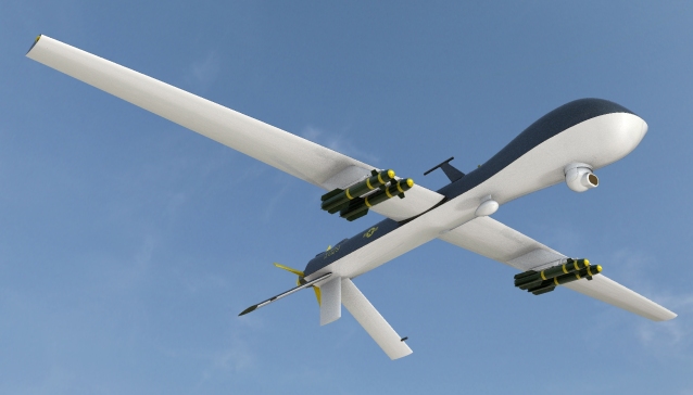 MQ-1捕食者无人侦察机图纸-SW、STEP带数据格式