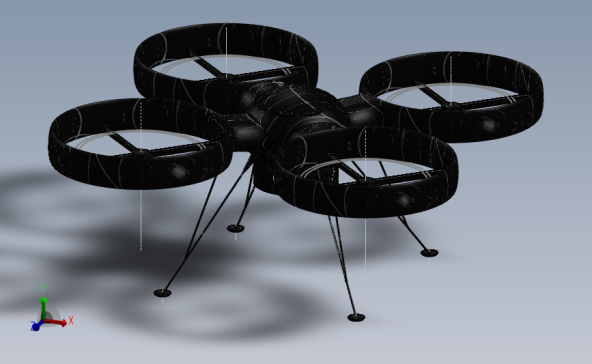 RC 四轴飞机器3D图纸-SW、IGS格式
