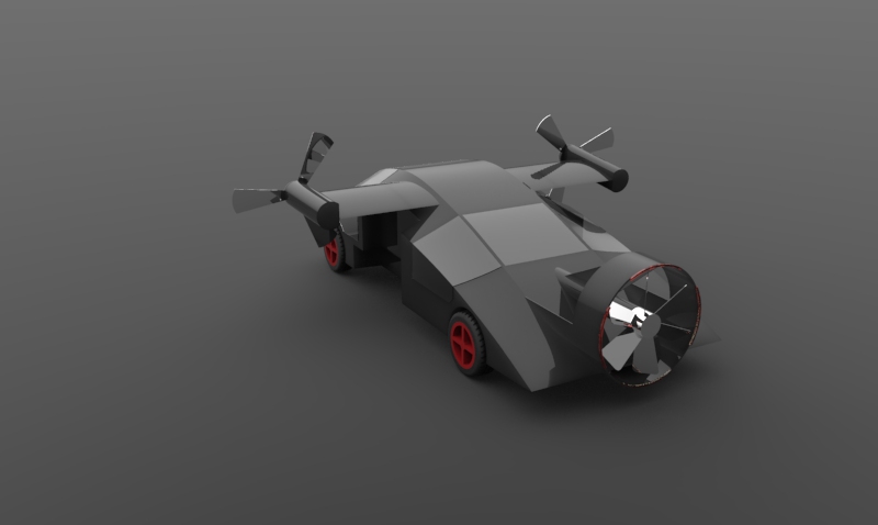 Terrafugia TX-1概念飞行车模型3D图纸-CATpart、STP格式