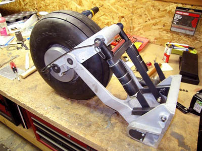 超飞FOURNIER RF-4固定翼飞机起落架3D图纸-IGS格式