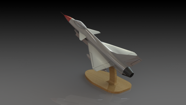 歼10 J-10战斗机模型简易3D图纸-(sw2014格式)