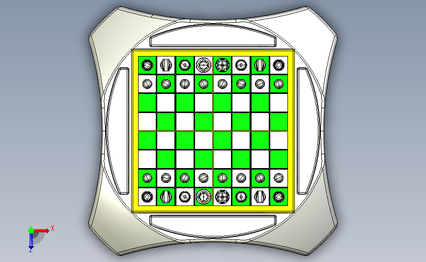 国际象棋 俯视图