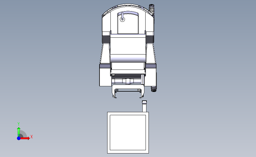 简易升降叉式3D模型