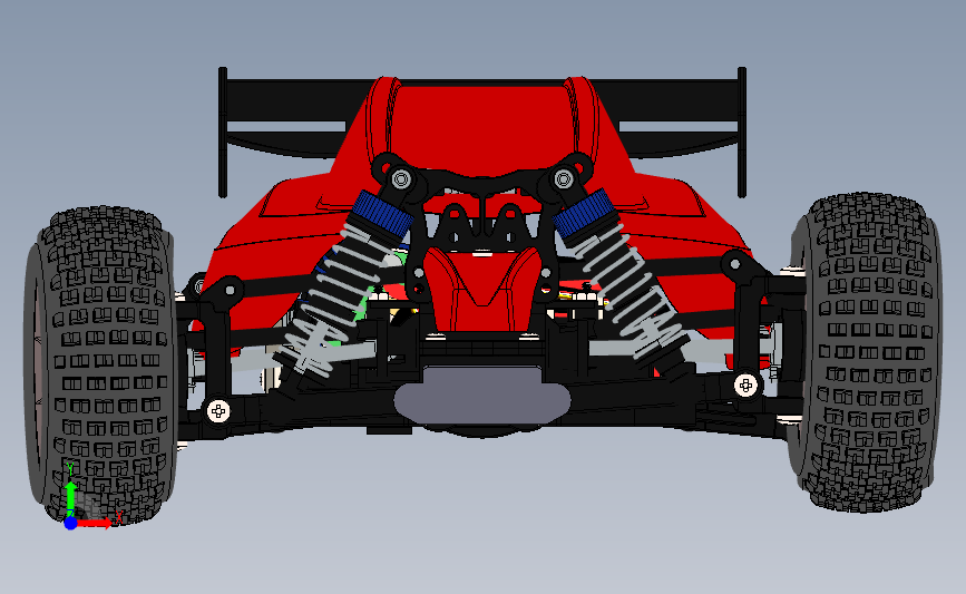 RC 越野车 正面视图