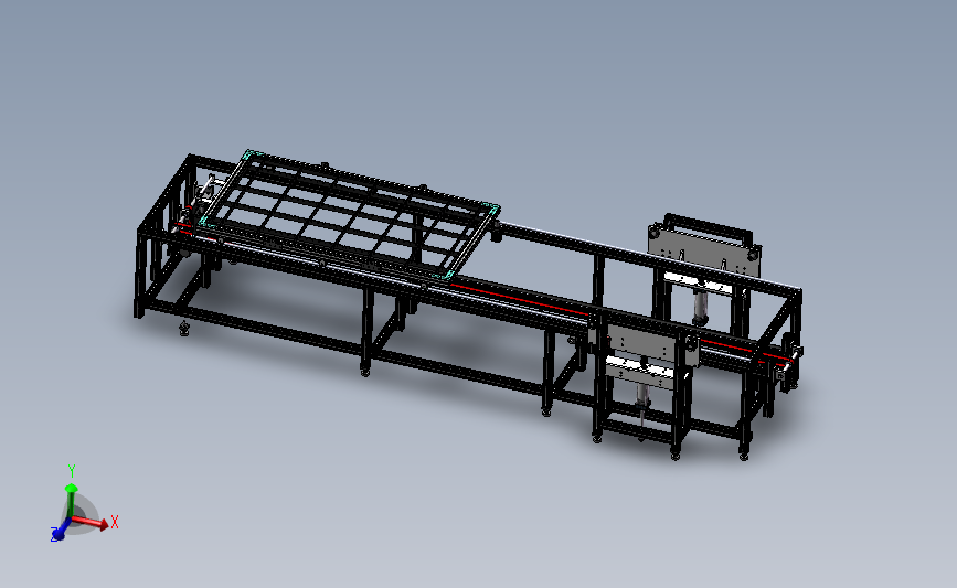 输送顶升机3D数模图纸 Solidworks设计 附STEP