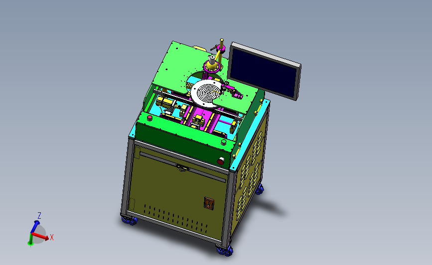 探针台测试设备3D数模图纸 Solidworks设计