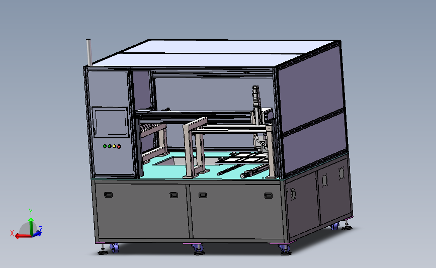 撕胶带设备3D数模图纸 Solidworks设计