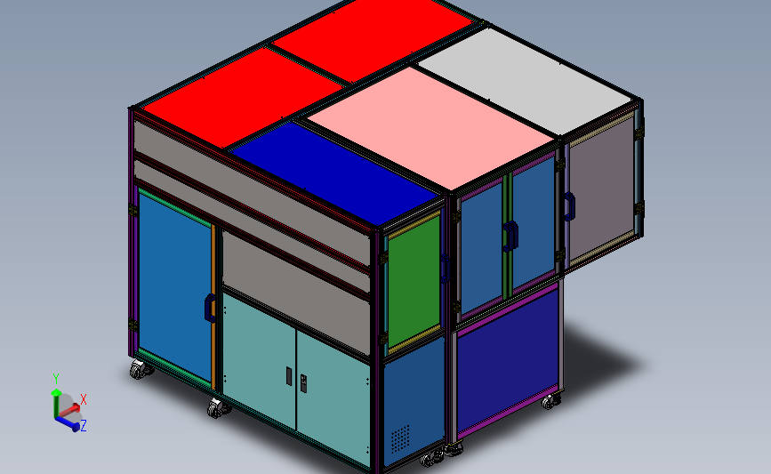 压合自动上料设备3D数模图纸 Solidworks设计 附x_t