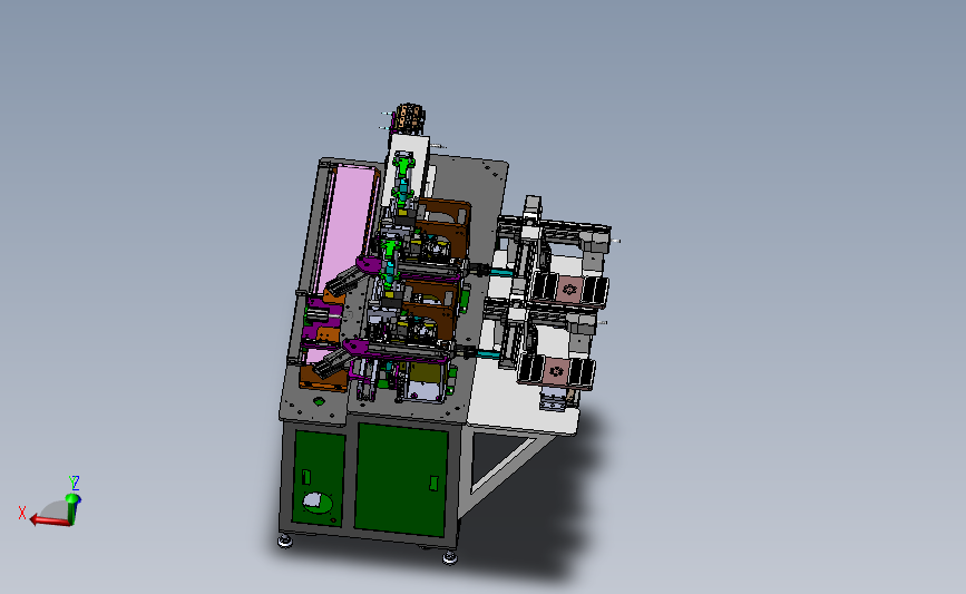 一种电池手工上料贴帽机3D数模图纸 Solidworks设计 附STEP