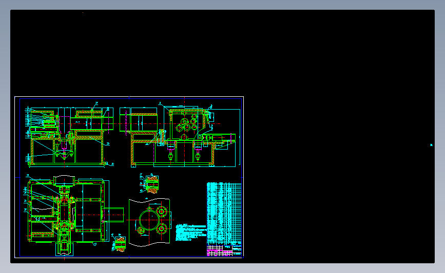 a1、S195柴油机机体三面精镗组合机床（含夹具）