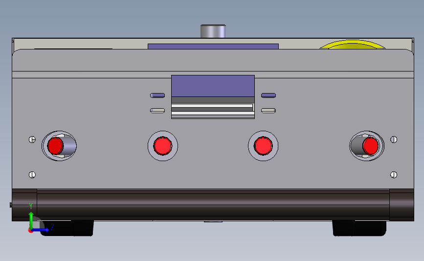A19 潜伏型AGV运料车 左侧视图