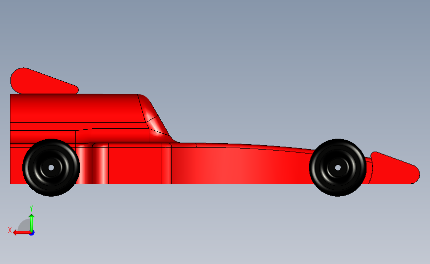 F1赛车 背面视图
