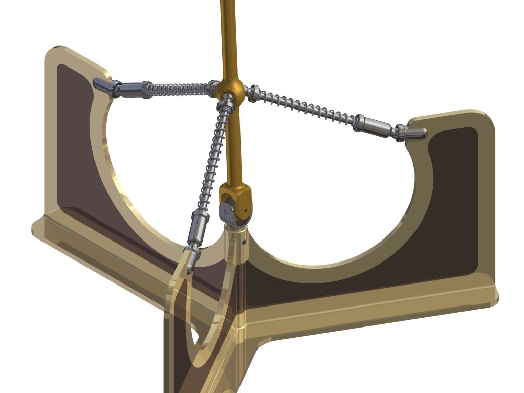 倒立摆固定机制