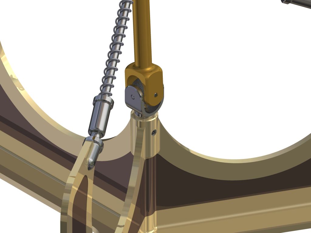 倒立摆固定机制